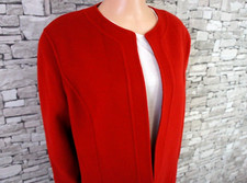 LINDA ALLARD DAMEN REINE KOCH WOLLE JACKE JACKETT ÜBERWURF ORANGE ROT 44