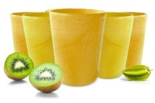 6 Trinkgläser 250ml Gelb