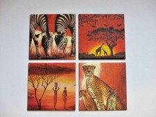 4 Afrika-Bilder " Elefanten