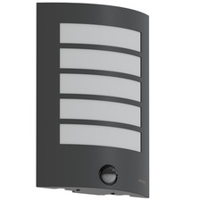 B-Ware LED Außenleuchte mit Bewegungsmelder IP44 E27 Wandleuchte Anthrazit 