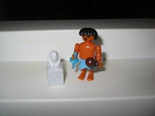 Ü Ei Steckfigur 1997 :  Abenteuer am Nil - Steinmetz Meißel blau/Klöppel braun