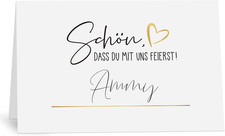 50 Stück Tischkarten