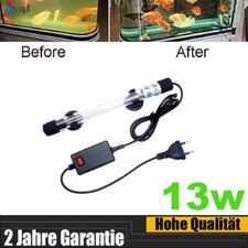 13W LED Aquarium UV Sterilisationslampe Sterilisator Lampe Wasserklärer Tauch DE