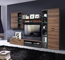 Wohnwand Anbauwand Mediawand