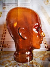 Glas Kopf Braun Transparent Frau Gebraucht