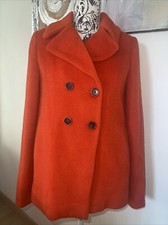 Tommy Hilfiger kurzmantel Mantel Jacke ? Wolle Trenchcoat 36 S Rot / Orange NEU