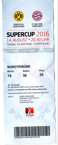 Dp1 ticket supercup borussia - ticket,