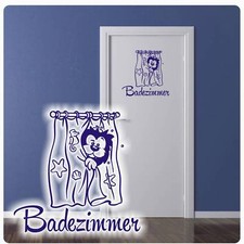 Türaufkleber Badezimmer Löwe Lion Wandaufkleber Tür Aufkleber Sticker T070