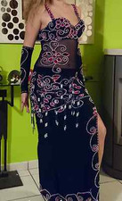 Sexy Ägyptisches Profi Bauchtanz Kostüm Bauchtanz Kleid Maßanfertigung Neu