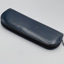 Vintage Leder Etui Schwarz