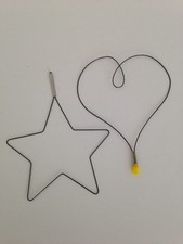 Herz/Stern/Büroklammer mit Formgedächtnis - NiTiNol - shape memory 