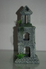 Atemberaubend Detailliert Aquarium Römische Ruine 11x11x26 CM Geeignet für Alle