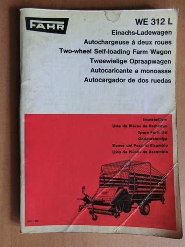 Fahr ersatzteilliste - fahr,