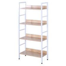 4 Ablagen Standregal Blumentreppe Bücherregal Badregal Haushaltsregal bgr9304hei