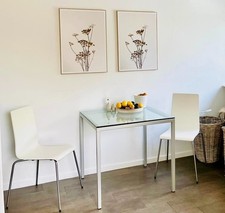 Glastisch "Helsinki" von Desalto Design, 78x78x74, sehr guter Zustand