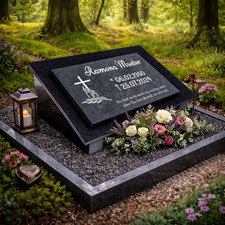 Granit Grabstein 40x30 schwarz