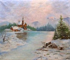 Antikes Ölgemälde Um 1900