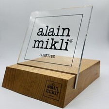 Alain Mikli Brillen Display Schriftzug Werbung Logo store sign original