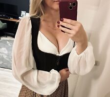 Dirndlbluse / Bluse bauchfrei