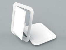 Zugangsplatte weiß Kunststoff