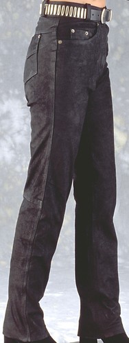 Lederhose aus rauhen leder - aus,