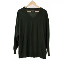 BARISAL Pullover  Herren Grün 100% Kaschmir Größe 52 / L  13216