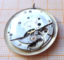 Älteres gebrauchtes Handaufzug Werk Bergana PUW 261 defekt Unruhe OK ESB