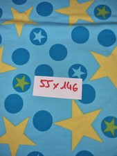 Stoff - Jersey - Türkis Gelbe Sterne - Swafing - 55 x 146 cm