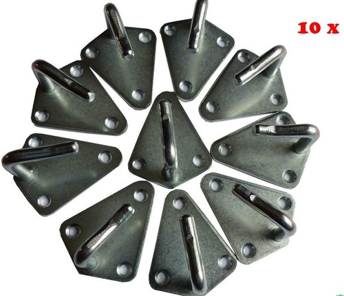 10x dreiloch planenhaken - dreiloch,