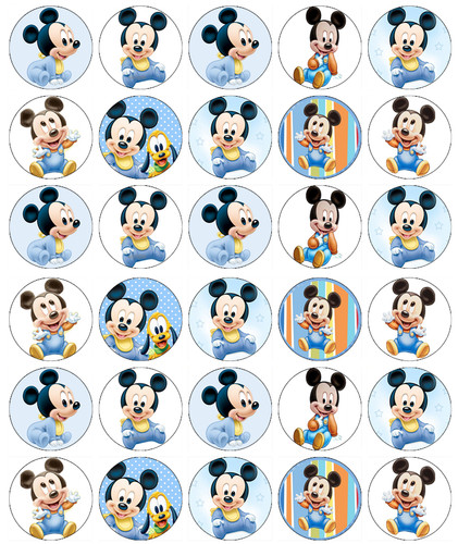 Mickey mouse baby cupcake - mickey,