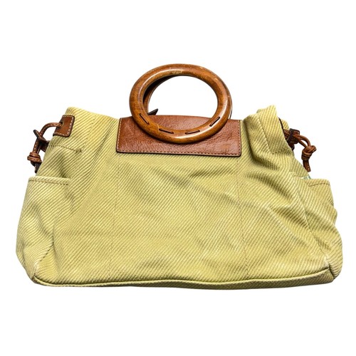 Fossil handbag tan canvas - fossil,