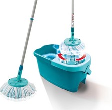 Neu Leifheit Set CLEAN Twist Disc Mop Ergo 2.0 Bodenwischer mit Mikrofaser Bezug
