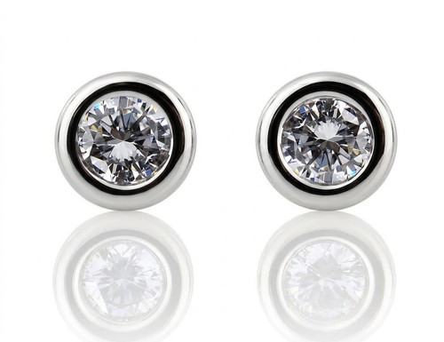 Solitär brillant ohrstecker - brillant,
