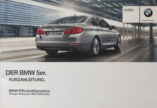 BMW 5er F10 Betriebsanleitung 2014 Kurzanleitung Bedienungsanleitung