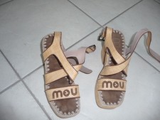 Mou Platform Lace Up Sandalette beige 40 neu