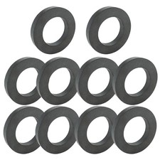 10 Stück Ringmagnet Ø 45 mm x 22mm x 8 mm Ferrit Ringmagnet mit Loch Magnetring