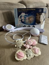 Infantino 3-in-1 Projektor Musik-Mobile, Rosa, Nachlicht-Funktion Mitwachsend