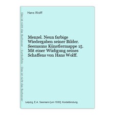 Menzel. Neun farbige Wiedergaben seiner Bilder. Seemanns Künstlermappe 15. Mit e