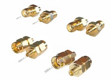 MMCX(J/K) to SMA(J/K) adapter/converter max. 6GHz Brass Straight optional config