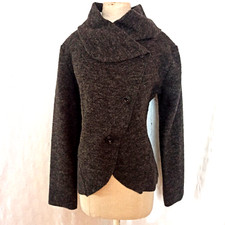 Damen Kurze Jacke Anthrazit