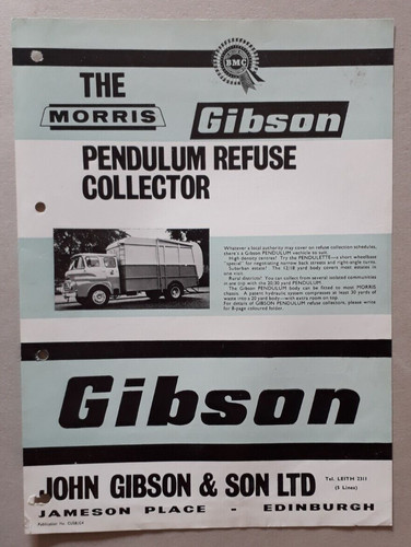 Morris gibson pendulum refuse - gibson,