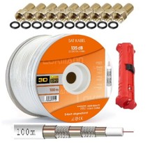 100m Koaxialkabel 135dB Sat