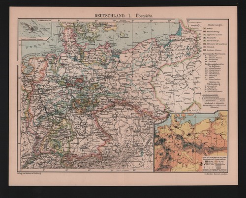 Landkarte map 1903