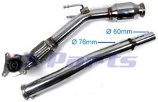 VAG 2,0 TFSI TSI 3" 76mm KAT 200 Zeller Downpipe Eos Scirocco Octavia Hosenrohr