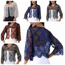 Damen Bolero Spitze Jacke