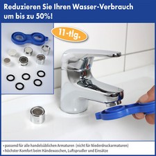 Armaturen Wasserspar Set Mischdüse Wassersparer 11-tlg. Perlator Wasserhahn NEU