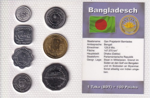 Kursmünzensatz bangladesch - kursmünzensatz,