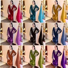 Salwar Kameez Pakistaner Indisch Hochzeit Partykleidung Kleid Bollywood Anzug