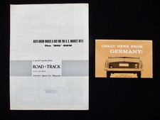 2x DKW 3=6 1000SP Junior Bronco Universal  ca1956+62 USA Prospekt Brochure 788