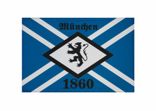 Aufnäher München 1860 Fahne Flagge Patch 9 x 6 cm